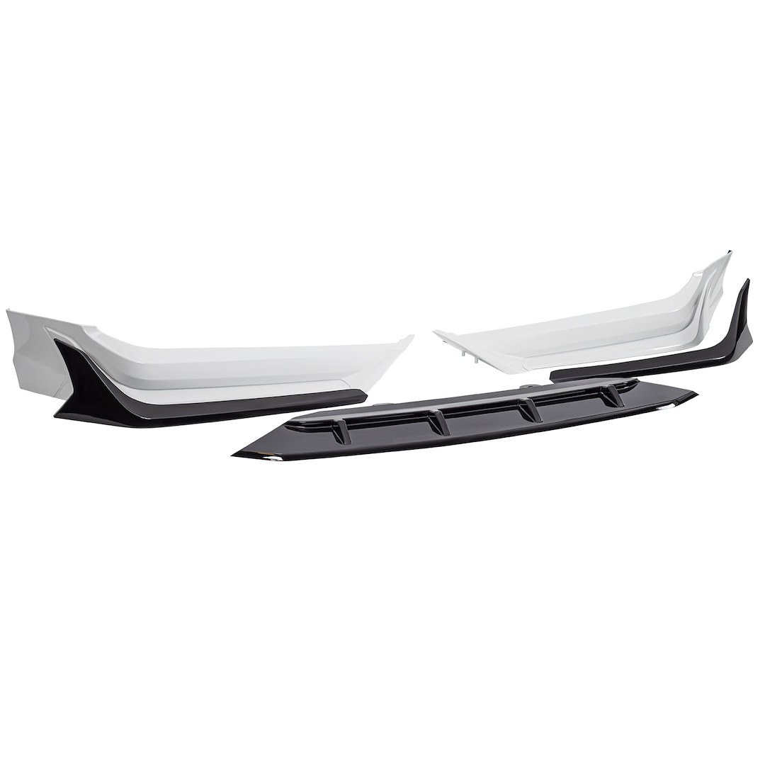 American Mod Spoiler, Front Spoiler, Aero Dynamic, Without Lights, ABS Plastic, Platinum White Pearl – AMHMBA00201