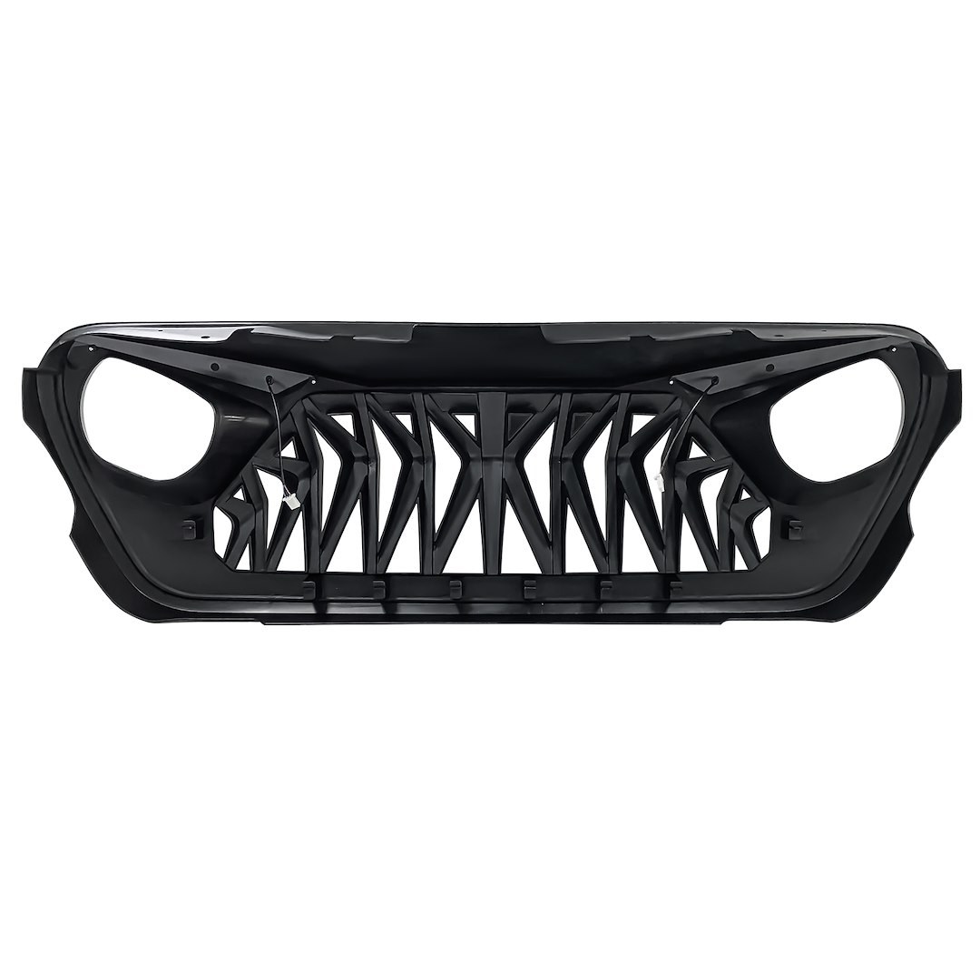 American Mod Grille, Shark, With Light Cutouts, Matte Black, ABS Plastic – AMJPCA00133