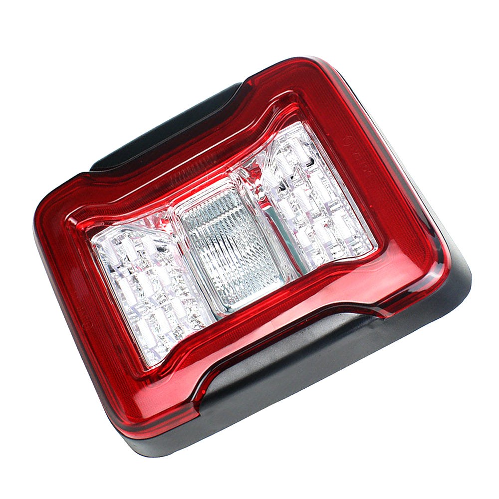 American Mod Tail Light Assembly, LED, Clear/ Red Polycarbonate Lens, ABS Plastic Chrome Housing – AMJPCA03302