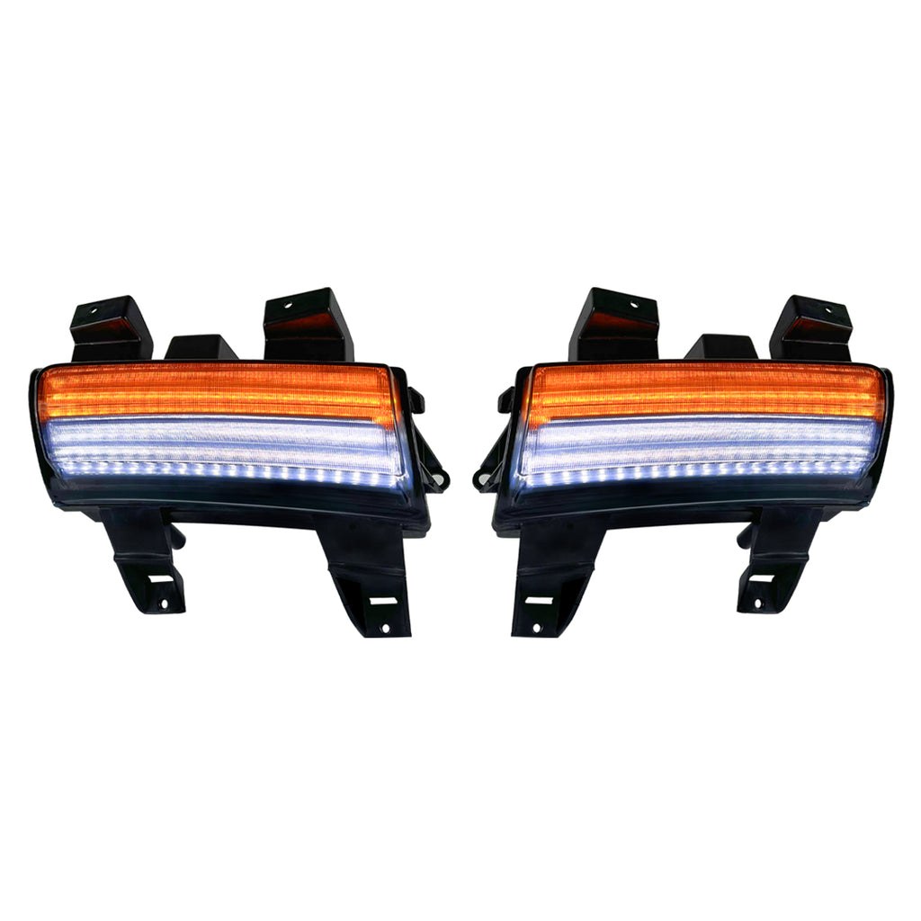 American Mod Daytime Running Light, Black Housing, Smoked Lens, LED Bulb – AMJPCC00601