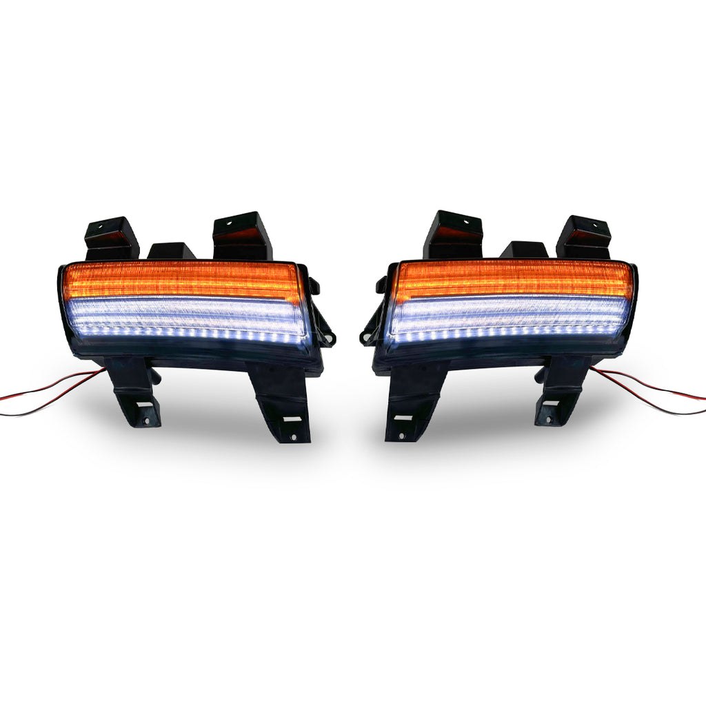 American Mod Daytime Running Light, Black Housing, Smoked Lens, LED Bulb – AMJPCC00601