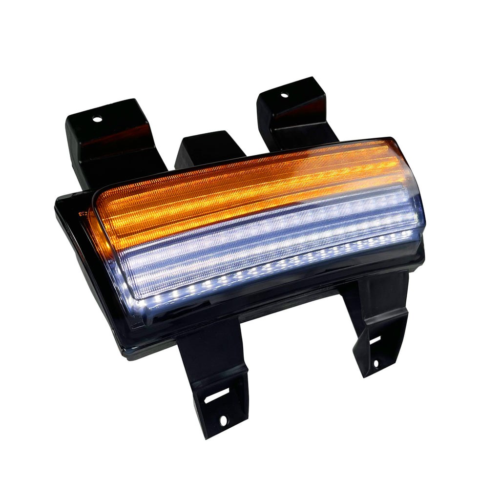 American Mod Daytime Running Light, Black Housing, Smoked Lens, LED Bulb – AMJPCC00601