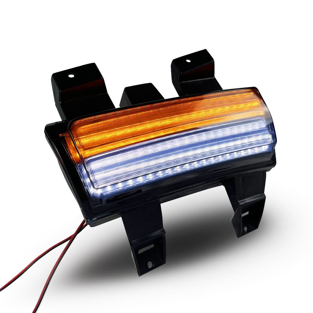American Mod Daytime Running Light, Black Housing, Smoked Lens, LED Bulb – AMJPCC00601