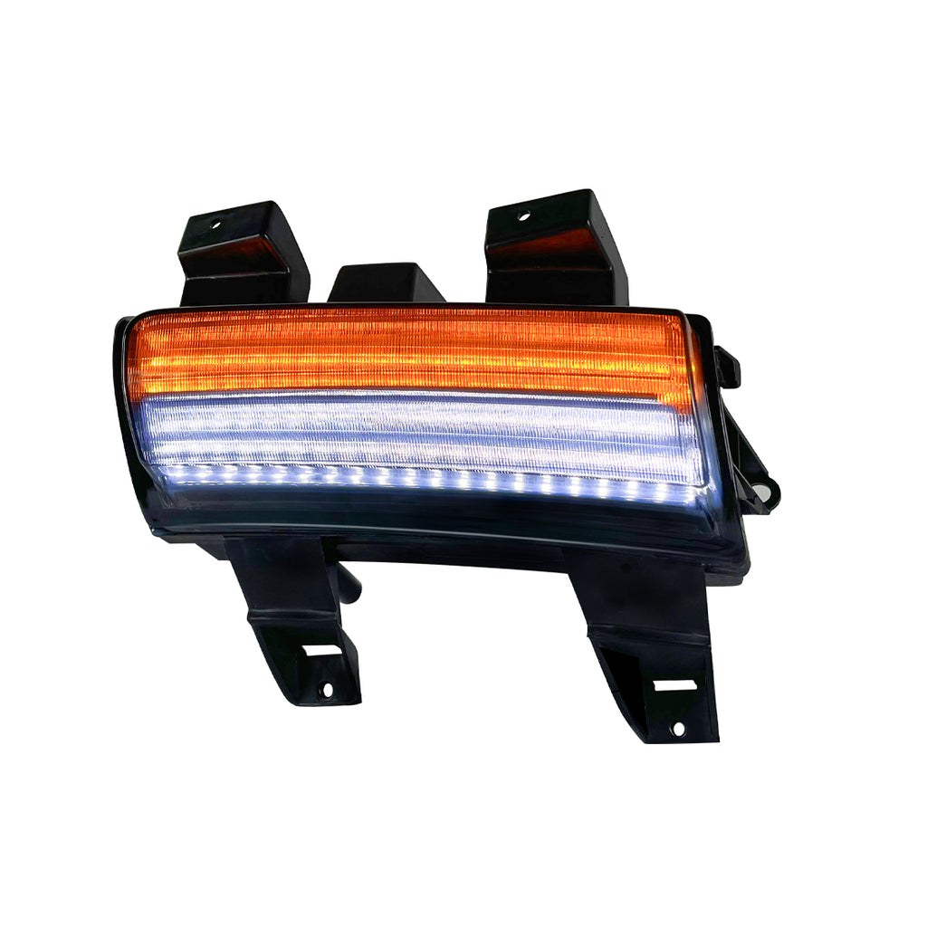 American Mod Daytime Running Light, Black Housing, Smoked Lens, LED Bulb – AMJPCC00601