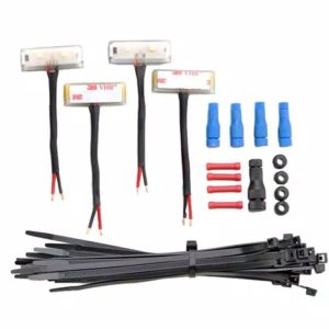 Amp Research Running Board Light Kit, Powerstep™, LED, Clear, Light Kit Only, With 4 Lights/ Grommets/ Connectors/ Cable Ties – 75144-01A