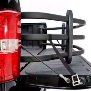 Amp Research Bed Extender, Bedxtender HD Sport, Basket Type Classic V-Shape, Extends Bed Up to 24 Inches, Bed Mount, Powder Coated Black – 74801-01A
