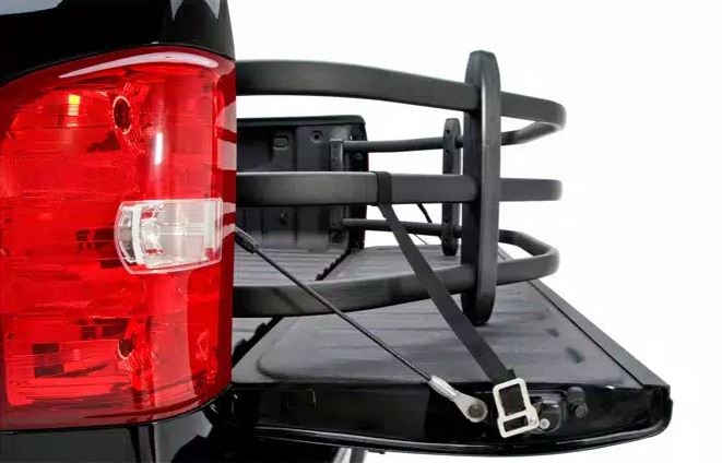 Amp Research Bed Extender, Bedxtender HD Sport, Basket Type Classic V-Shape, Extends Bed Up to 24 Inches, Bed Mount, Powder Coated Black – 74801-01A