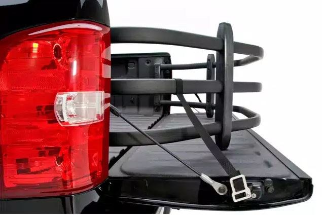 Amp Research Bed Extender, Bedxtender HD Sport, Basket Type Classic V-Shape, Extends Bed Up to 24 Inches, Bed Mount, Powder Coated Black – 74802-01A