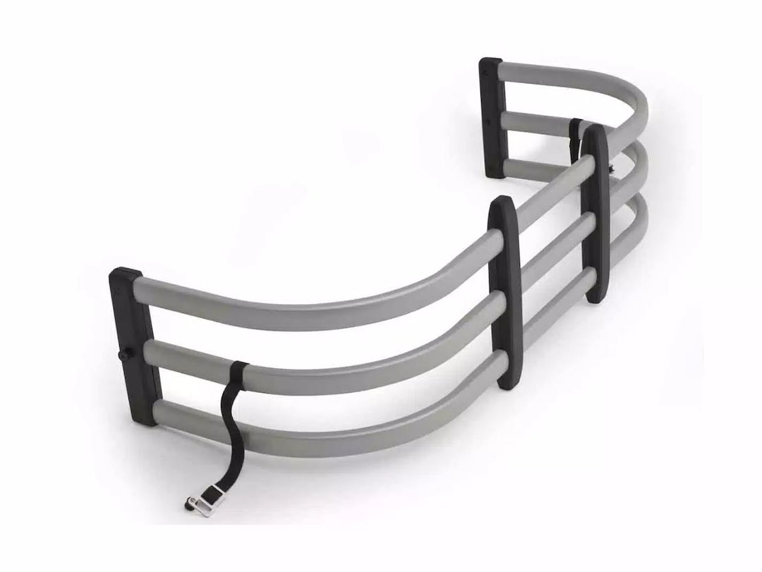 Amp Research Bed Extender, Bedxtender HD Max, Basket Type Classic U-Shape, Extends Bed Up to 24 Inches, Bed Mount, Silver, Aluminum – 74811-00A
