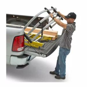 Amp Research Bed Extender, Bedxtender HD Max, Basket Type Classic U-Shape, Extends Bed Up to 24 Inches, Bed Mount, Silver, Aluminum – 74811-00A