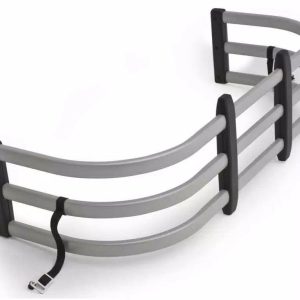 Amp Research Bed Extender, Bedxtender HD Max, Basket Type Classic U-Shape, Extends Bed Up to 24 Inches, Bed Mount, Silver, Aluminum – 74813-00A