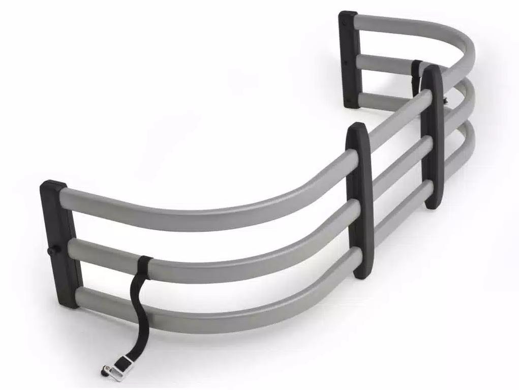 Amp Research Bed Extender, Bedxtender HD Max, Basket Type Classic U-Shape, Extends Bed Up to 24 Inches, Bed Mount, Silver, Aluminum – 74813-00A
