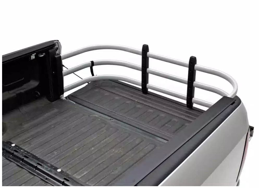Amp Research Bed Extender, Bedxtender HD Max, Basket Type Classic U-Shape, Extends Bed Up to 24 Inches, Bed Mount, Silver, Aluminum – 74813-00A