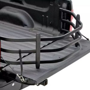 Amp Research Bed Extender, Bedxtender HD Sport, Basket Type Classic V-Shape, Extends Bed Up to 24 Inches, Bed Mount, Powder Coated Black – 74816-01A