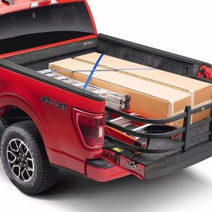 Amp Research Bed Extender, Bedxtender HD Max, Basket Type Classic U-Shape, Extends Bed Up to 24 Inches, Bed Mount, Powder Coated Black – 74817-01A