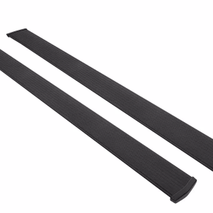 Amp Research Running Board, Powerstep™, Textured Powder Coated, Black, Die Cast Aluminum, With LED Light System, Rocker Panel Mount – 75135-01A