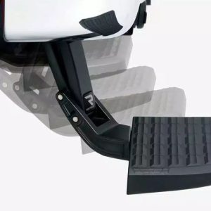 Amp Research Truck Step, Bedstep ™, Rear Frame Mounted/ Driver Side, Single, Flat Step, 300 Pound Weight Capacity, Retractable – 75322-01A