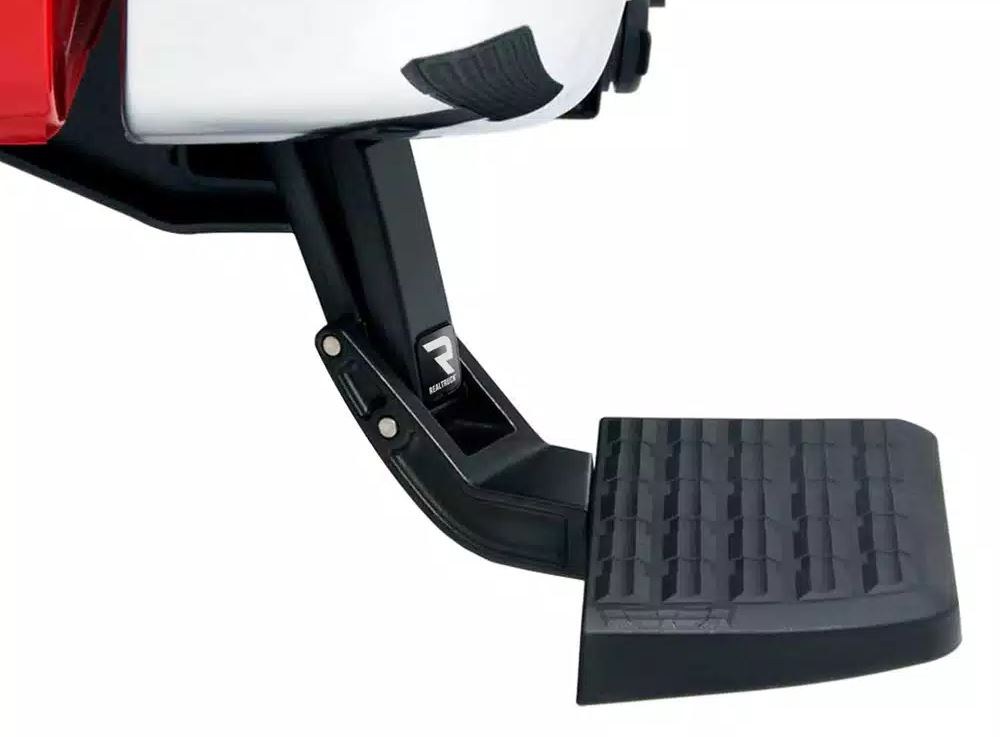 Amp Research Truck Step, Bedstep ™, Rear Frame Mounted/ Passenger Side, Single, Flat Step, 300 Pound Weight Capacity, Retractable – 75326-01A