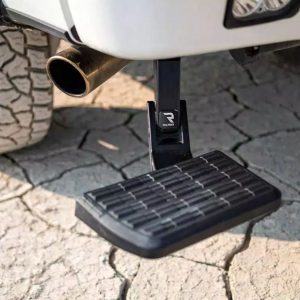 Amp Research Truck Step, Bedstep ™, Bed Frame Mounted/ Driver Side, Single, Flat Step, 300 Pound Weight Capacity, Retractable – 75328-01A