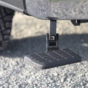 Amp Research Truck Step, Bedstep ™, Bed Frame Mounted/ Driver Side, Single, Flat Step, 300 Pound Weight Capacity, Retractable – 75328-01A