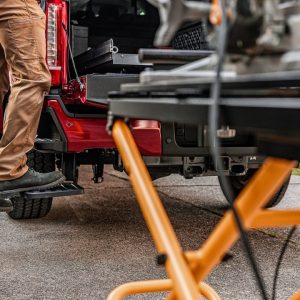Amp Research Truck Step, Bedstep ™, Bed Frame Mounted/ Driver Side, Single, Flat Step, 300 Pound Weight Capacity, Retractable – 75330-01A
