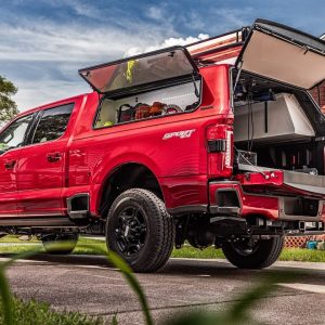 Amp Research Truck Step, Bedstep ™, Bed Frame Mounted/ Driver Side, Single, Flat Step, 300 Pound Weight Capacity, Retractable – 75330-01A