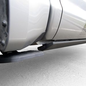 Amp Research Truck Step, Bedstep 2 ™, Side Mounted, Single, Flat Step, 300 Pound Weight Capacity, Retractable, Powder Coated, Black – 75405-01A