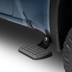 Amp Research Truck Step, Bedstep 2 ™, Side Mounted, Single, Flat Step, 300 Pound Weight Capacity, Retractable, Powder Coated, Black – 75415-01A