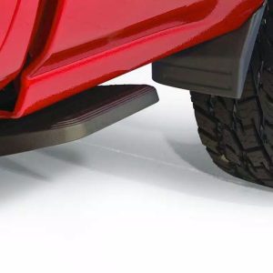 Amp Research Truck Step, Bedstep 2 ™, Side Mounted, Single, Flat Step, 300 Pound Weight Capacity, Retractable, Powder Coated, Black – 75417-01A