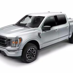 Amp Research Running Board, Powerstep ™, Textured, Black, Die Cast Aluminum, With LED Light System, Rocker Panel Mount – 76140-01A