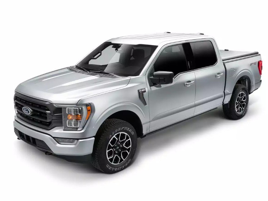 Amp Research Running Board, Powerstep ™, Textured, Black, Die Cast Aluminum, With LED Light System, Rocker Panel Mount – 76140-01A