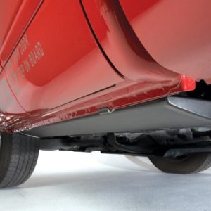Amp Research Running Board, Powerstep™, Textured Powder Coated, Black, Die Cast Aluminum, With LED Light System, Rocker Panel Mount – 76255-01A