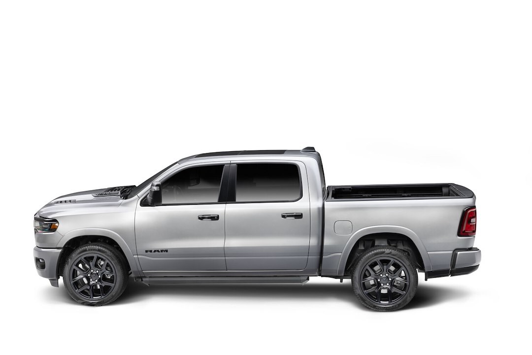 Amp Research Running Board, Powerstep™ XL, Textured, Black, Cast Aluminum, With LED Light System, Rocker Panel Mount – 77364-01A