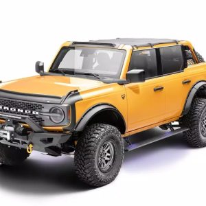 Amp Research Running Board, Powerstep™ Smart Series, Textured, Black, Die Cast Aluminum, With LED Light System, Rocker Panel Mount – 86140-01A