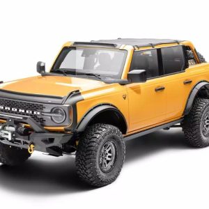 Amp Research Running Board, Powerstep™ Smart Series, Textured, Black, Die Cast Aluminum, With LED Light System, Rocker Panel Mount – 86140-01A