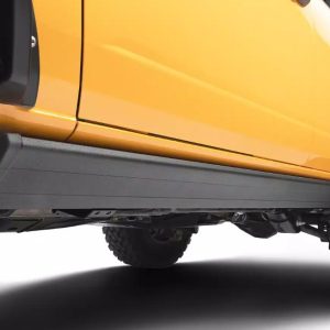 Amp Research Running Board, Powerstep™ Smart Series, Textured, Black, Die Cast Aluminum, With LED Light System, Rocker Panel Mount – 86140-01A