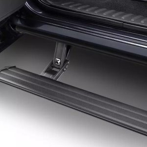 Amp Research Running Board, Powerstep™ Vision, Textured Powder Coated, Matte Black, Cast Aluminum, With Remote Operated LED Light System – 96140-01A