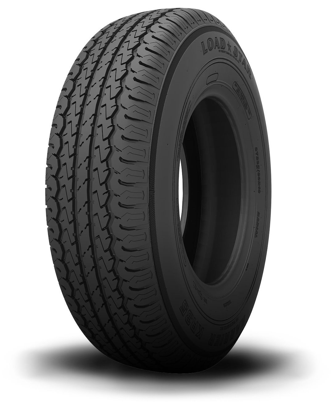 Americana Tire, Karrier Radial KR35, ST175 X 80R13, Trailer, Black Sidewall, Tubeless, Non Directional Tread Design – 10204