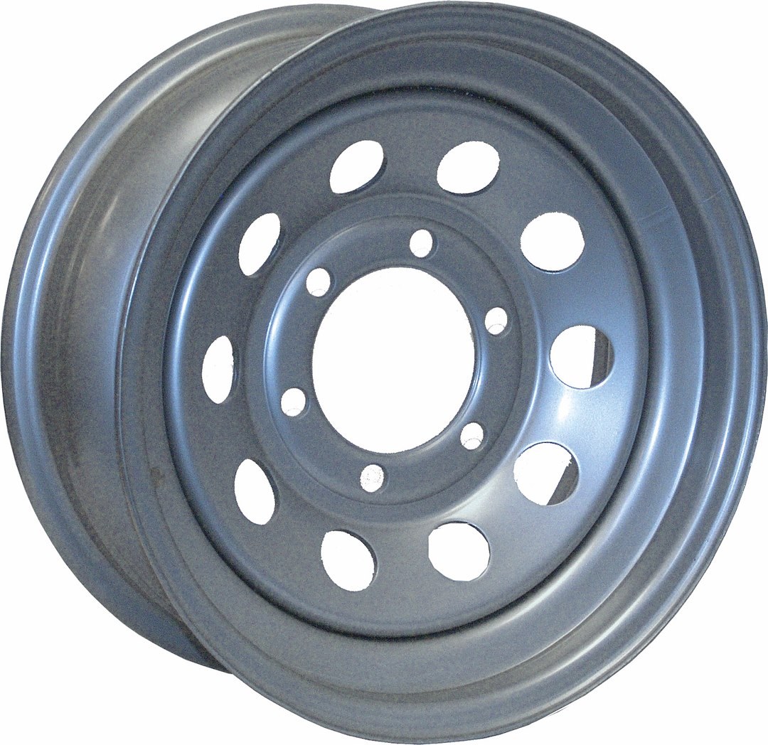 Americana Trailer Wheel, 15 Inch Diameter X 6 Inch Width, 5 X 114.3 Millimeter/ 5 X 4.50 Inch Bolt Pattern, 0 Millimeter Offset – 20551