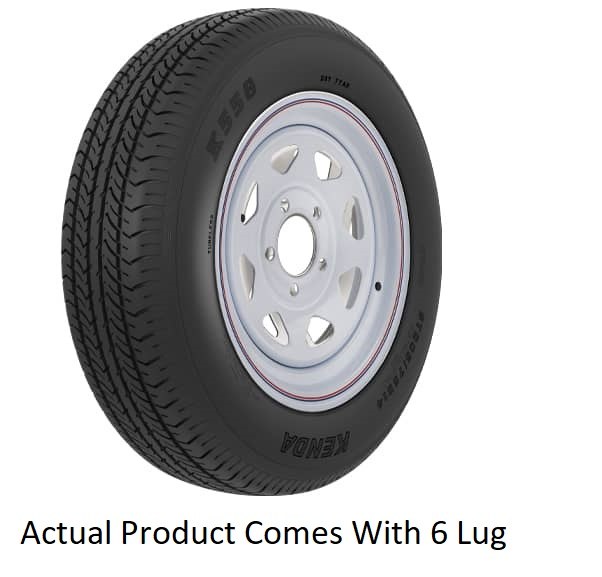 Americana Tire/ Wheel Assembly, 15 Inch Diameter X 6 Inch Width, 6 X 139.7 Millimeter/ 6 X 5.50 Inch Bolt Pattern, 8 Spoke – 33059