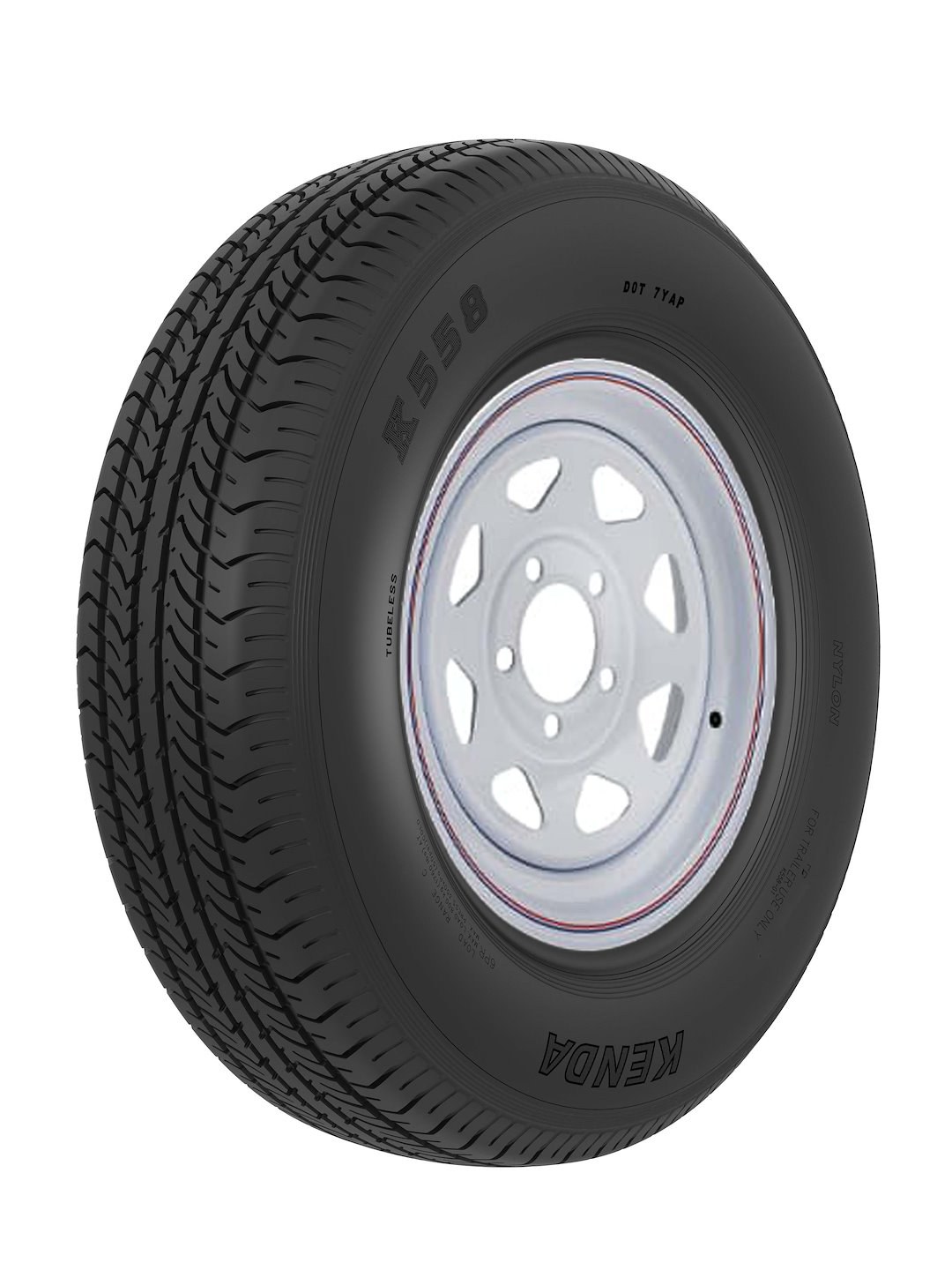 Americana Tire/ Wheel Assembly, 14 Inch Diameter X 5.5 Inch Width, 5 X 114.3 Millimeter/ 5 X 4.50 Inch Bolt Pattern, 8 Spoke – 3S439