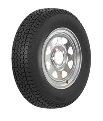 Americana Tire/ Wheel Assembly, 14 Inch Diameter X 6 Inch Width/ 5 X 114.3 Millimeter/ 5 X 4.50 Inch Bolt Pattern – 3S450