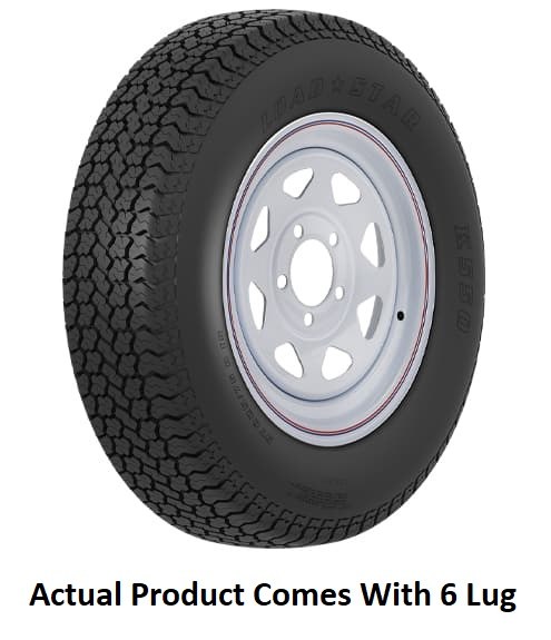 Americana Tire/ Wheel Assembly, K558, 15 Inch Diameter X 6 Inch Width, 6 X 139.7 Millimeter/ 6 X 5.50 Inch Bolt Pattern, 8 Spoke – 3S879