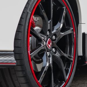 Alloygator Wheel Protector, Inter Profile, For Use with 12 to 19 Inch Diameter Wheels, Red, Adhesive and Clip Attachment – K4RDINT