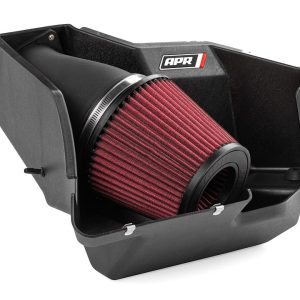 Apr Cold Air Intake, Black Plastic Tube, Red Pleated Cotton Gauze Filter, With Air Box and Filter – CI100054