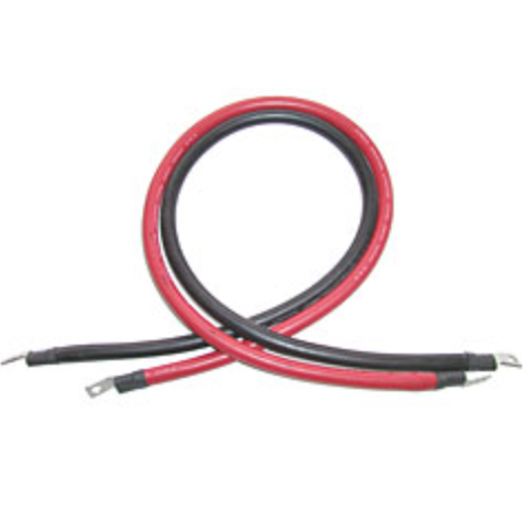 Aims Power Power Inverter Cable, Use with 3000 Watt or Smaller, 5000 Watt 24 Volt/ 6000 Watt or Any Inverter Smaller Than 250 Volt DC – CBL08FT1/0