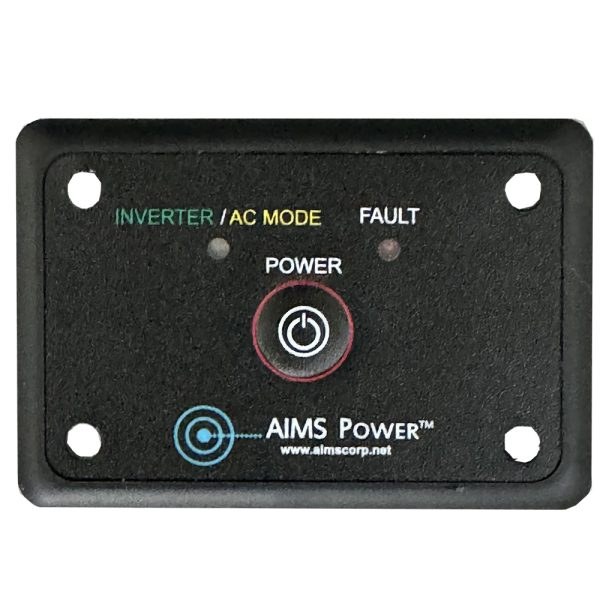 Aims Power Power Inverter Remote Control, For Aims Power Hf Series Inverters, Textured, Black, 3 Inch Length X 2 Inch Width X 1 Inch Height – REMOTEHF
