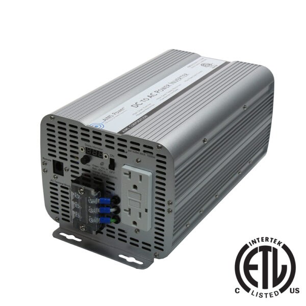 Aims Power Power Inverter, Modified Sine Wave, Inverts 12 Volt DC to 120 Volt AC, 2000 Watt, 4000 Watt Surge Capacity – PWRINV200012120W