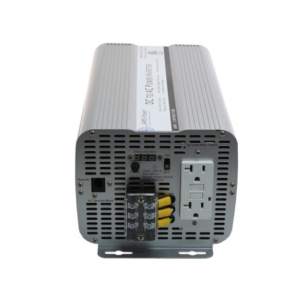 Aims Power Power Inverter, Modified Sine Wave, Inverts 12 Volt DC to 120 Volt AC, 3000 Watt, 6000 Watt Surge Capacity – PWRINV300012120W
