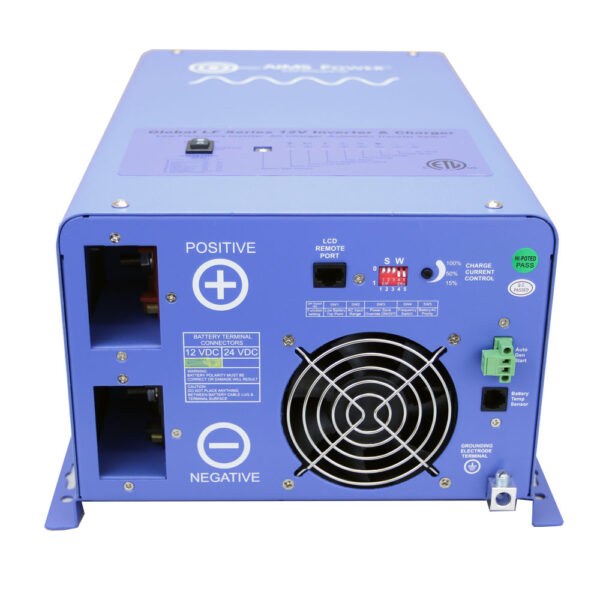 Aims Power Power Inverter/ Battery Charger, Global Lf Series, For 12 Volt Batteries – PICOGLF15W12V120V